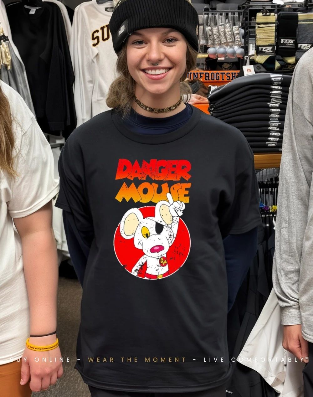 Danger Mouse secret agent retro cartoon shirt