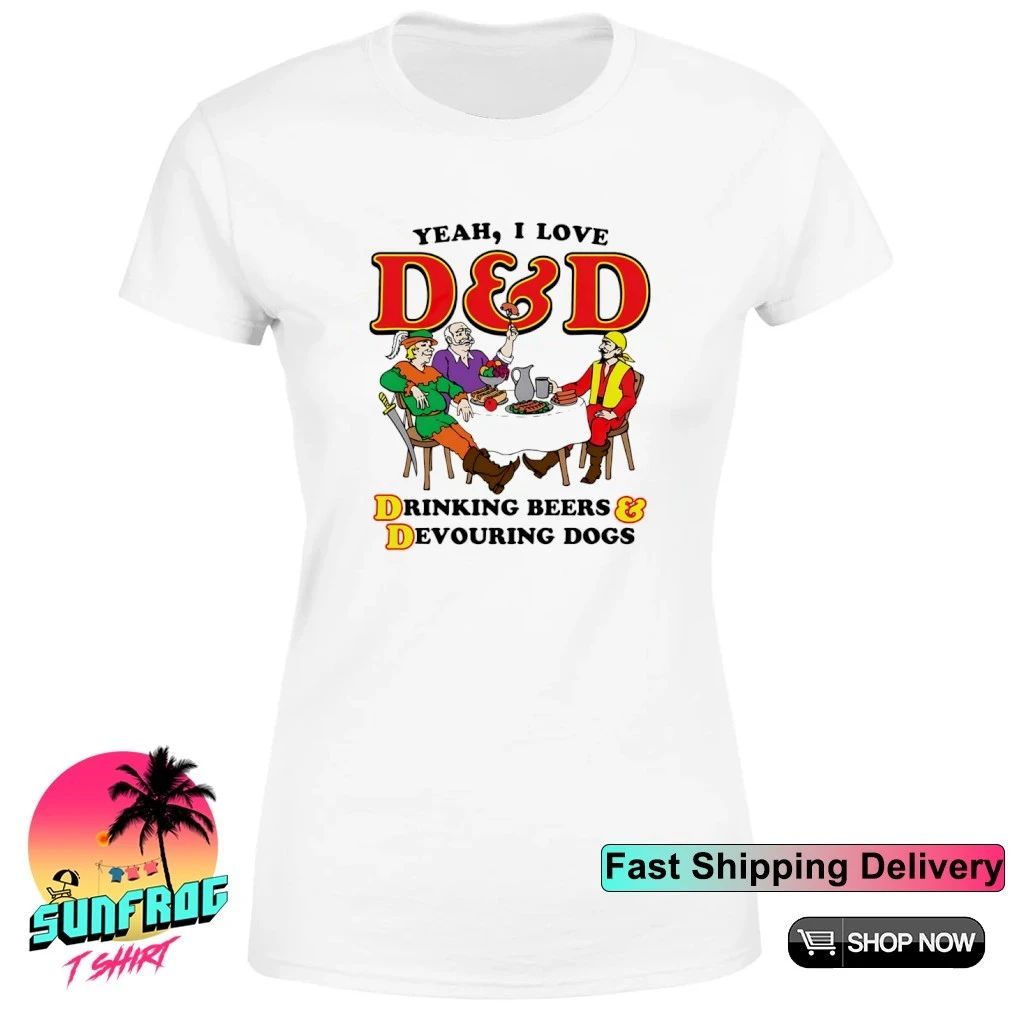 Yeah I Love D&D Drinking Beers & Devouring Dogs shirt