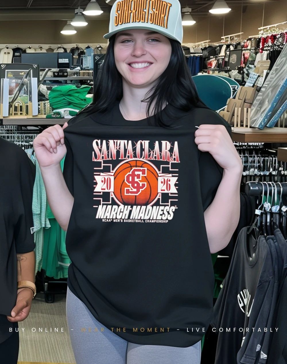 Santa Clara Broncos MBB 2026 March Madness logo shirt