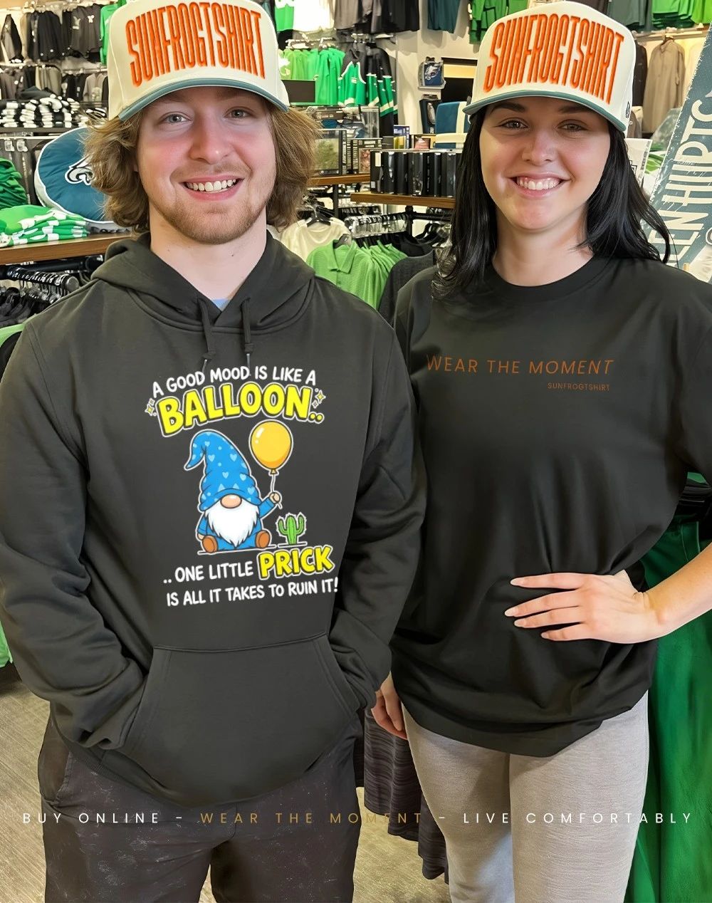 Gnome a good mood is like a balloon one little prick is all it takes to ruin it shirt