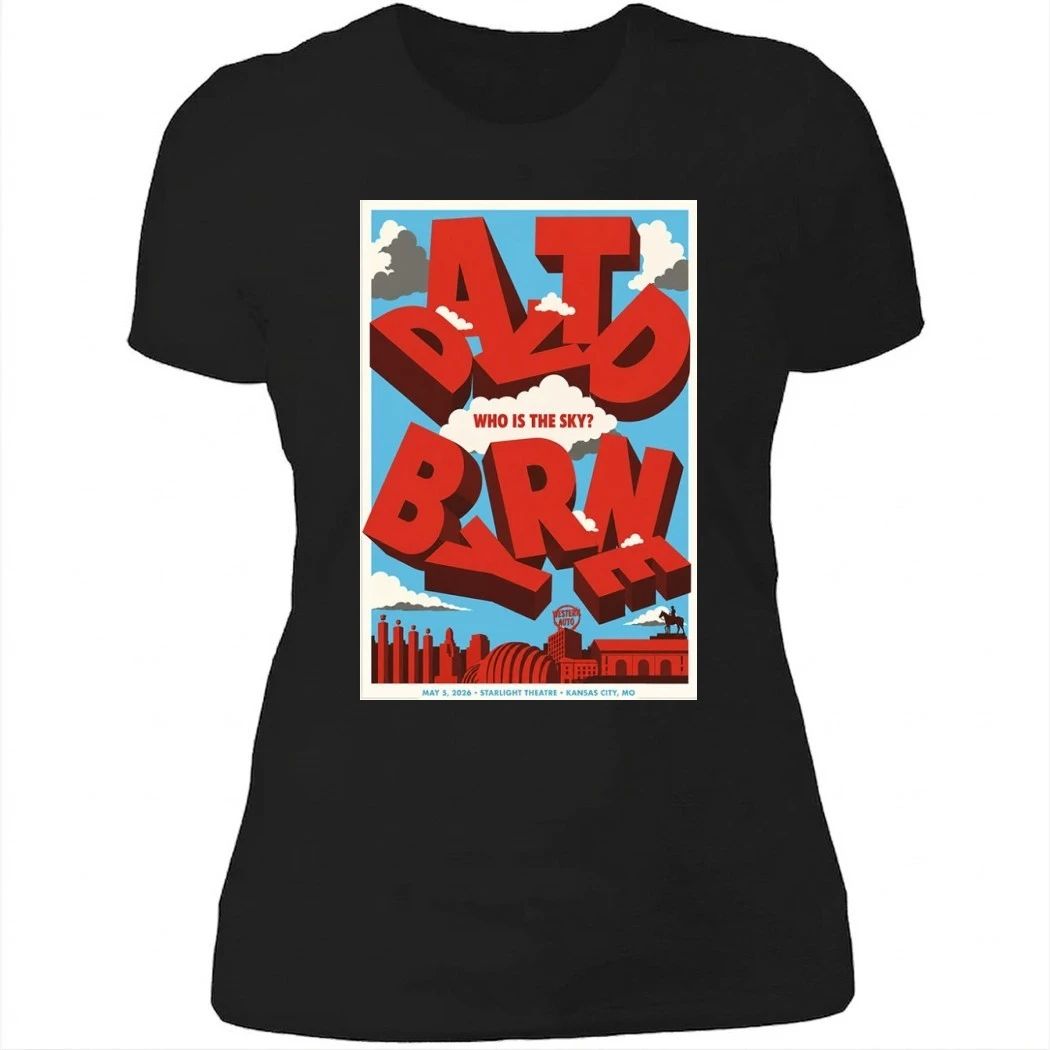 David Byrne Kansas City MO Tour 2026 Poster Shirt