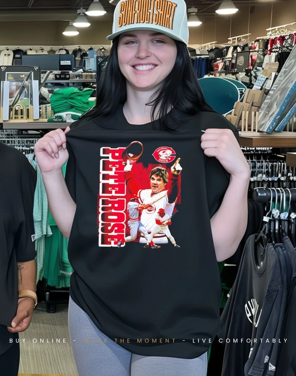 Pete Rose Cincinnati Reds Legendary Collage Player ’26 shirt