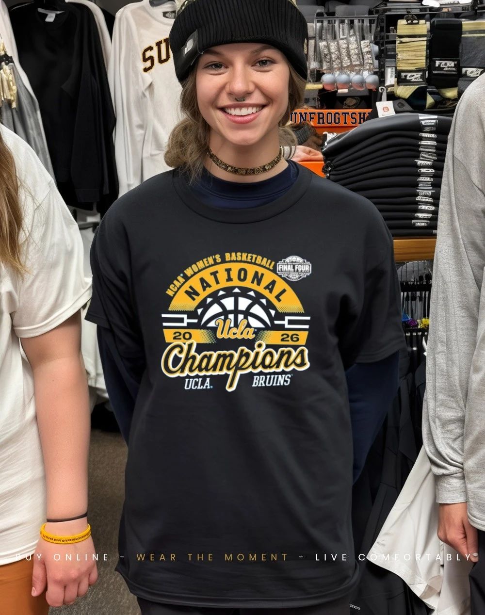 UCLA Bruins 2026 Women’s Basketball National Champions Sun shirt