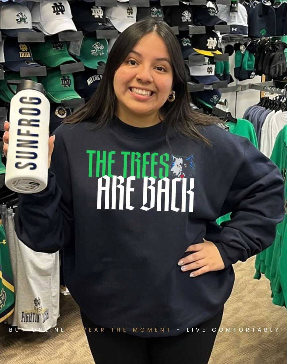 Minnesota Timberwolves the trees are back 2026 front and back shirt