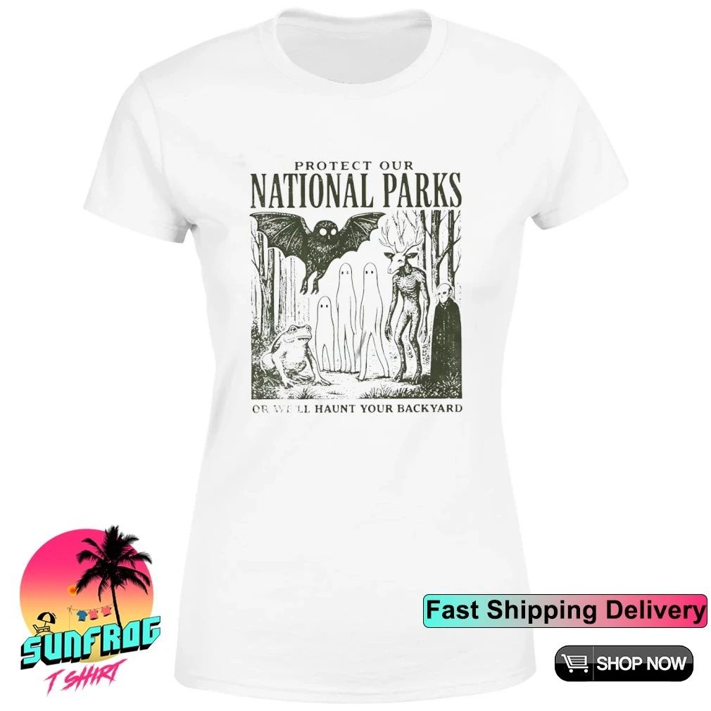 Folk Horror National Park or we’ll haunt your backyard shirt