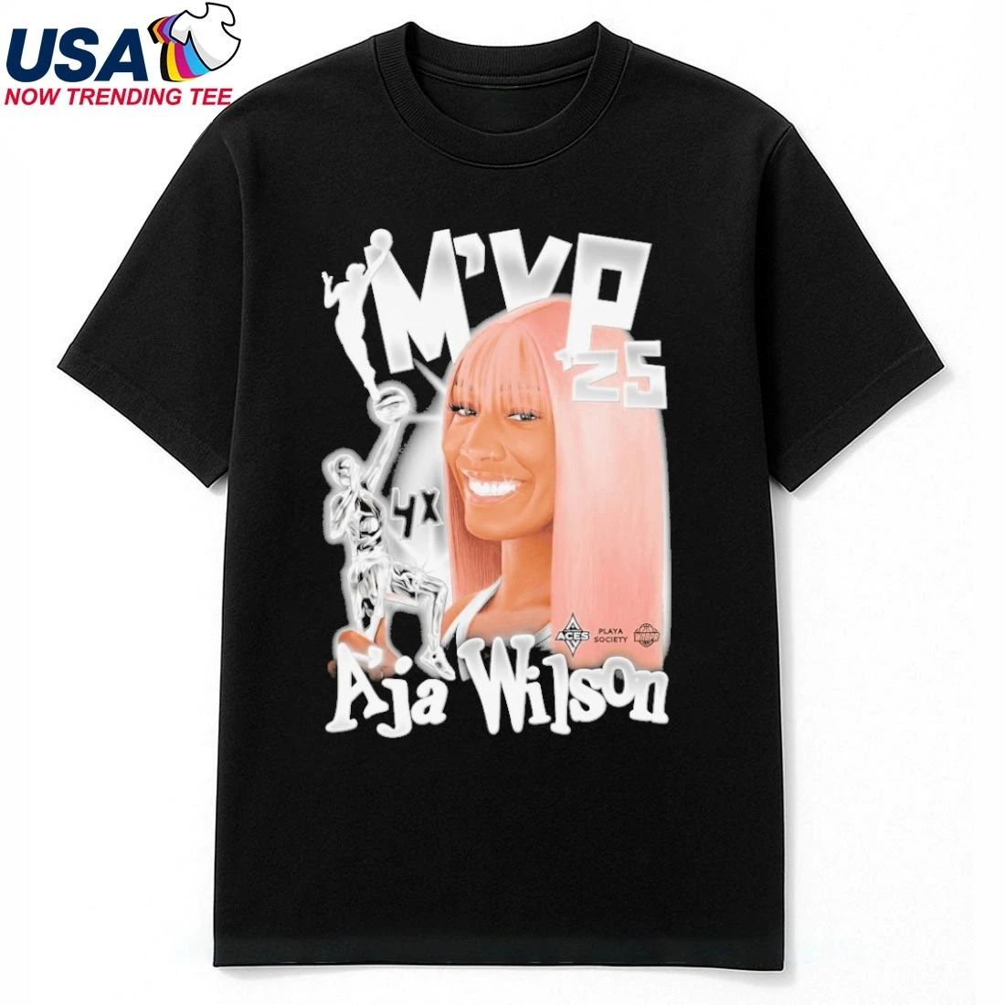 Playa Society 2025 WNBA MVP A’ja Shirt