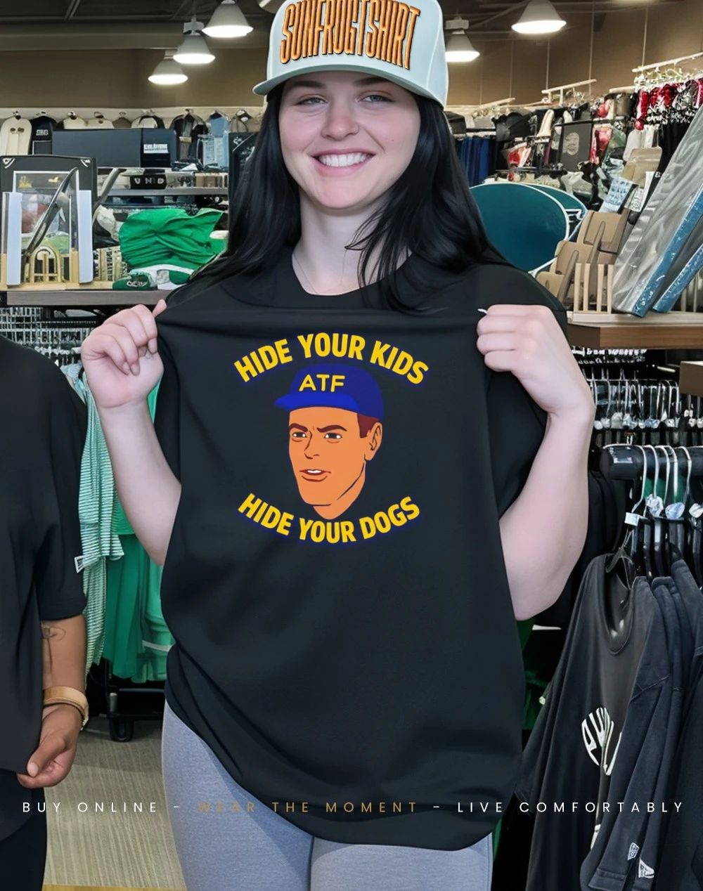 Hide your kids hide your dogs ATF graphic shirt