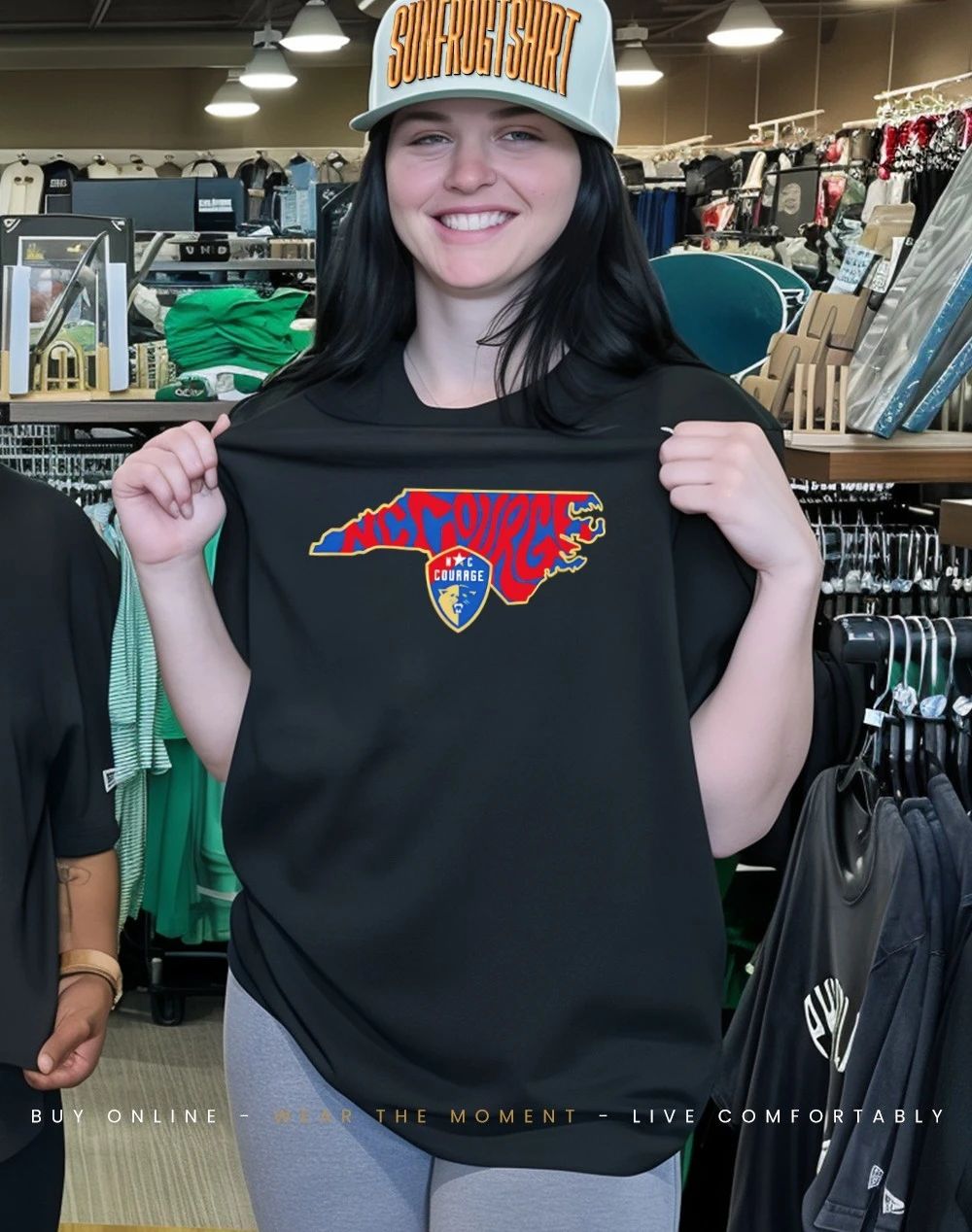 North Carolina Courage Groovy State graphic shirt