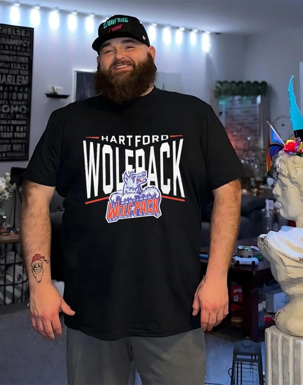 Hartford Wolf Pack Full Fandom logo shirt
