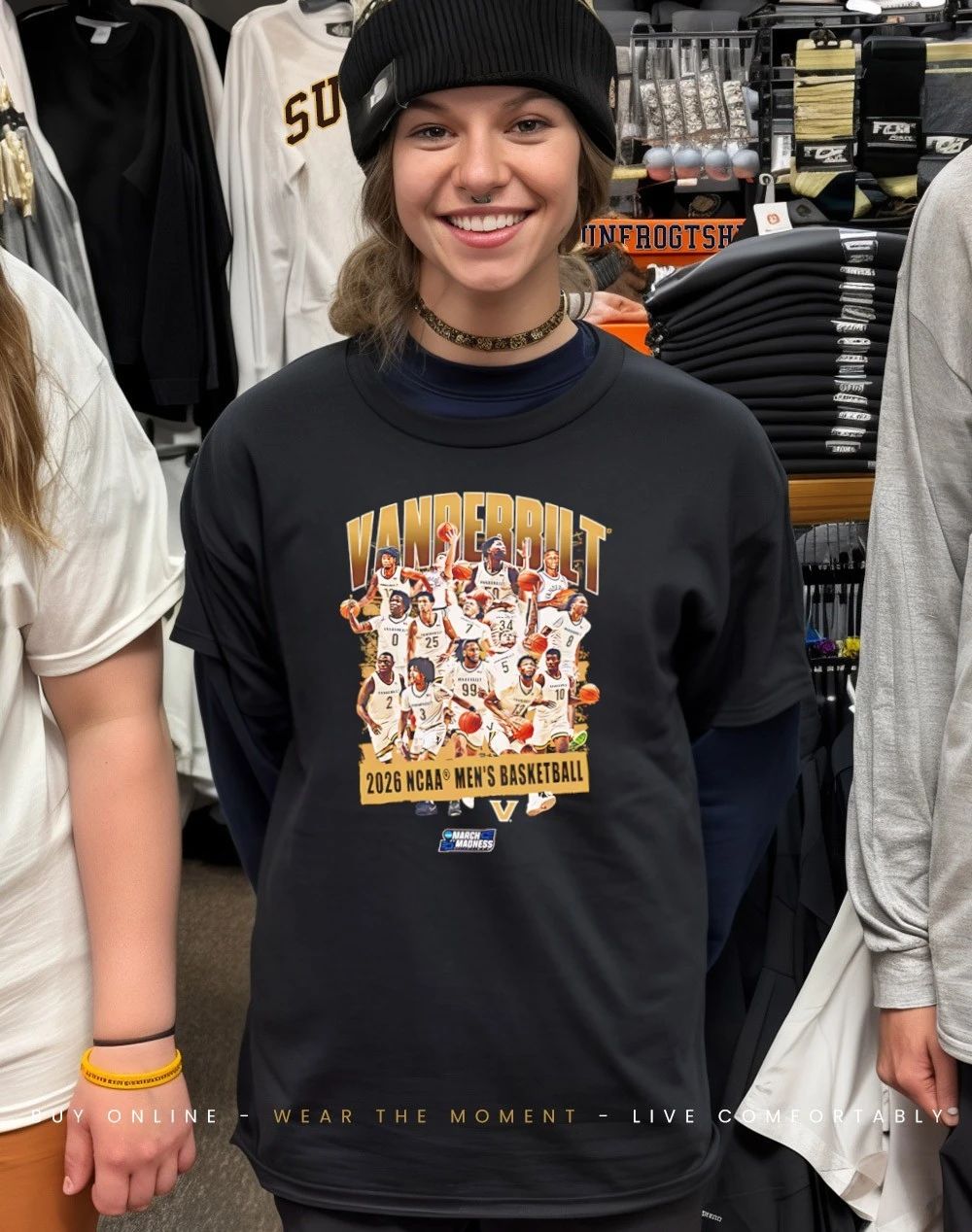 Vanderbilt Men’s Basketball NCAA March Madness 2026 Team Collage shirt