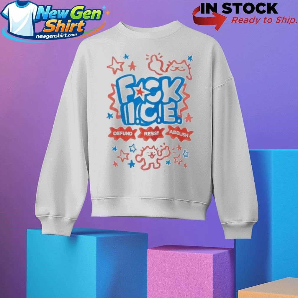 Cat Abolish Ice Defund Resist Protest Shirt