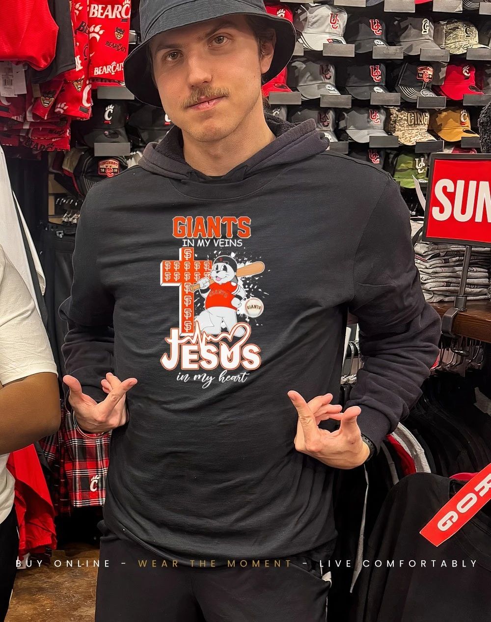 Giants In My Veins Jesus In My Heart mascot shirt