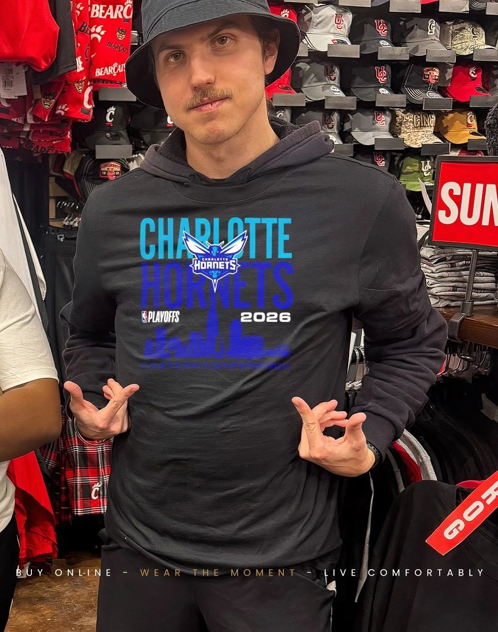 Charlotte Hornets 2026 NBA Playoffs Eastern Conference Skyline shirt