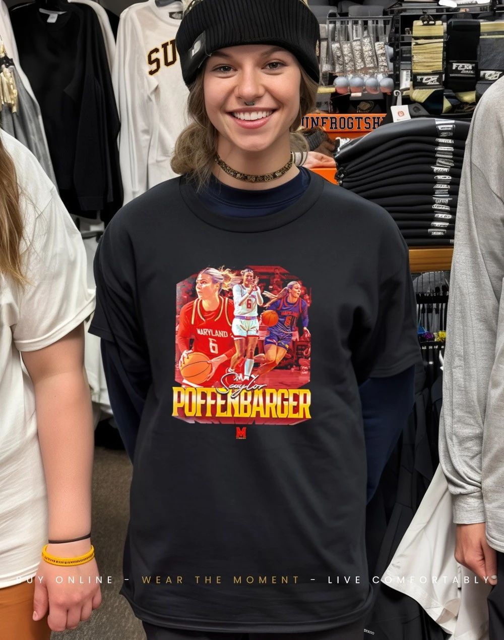 Saylor Poffenbarger Maryland Women’s Basketball NCAA Collage shirt
