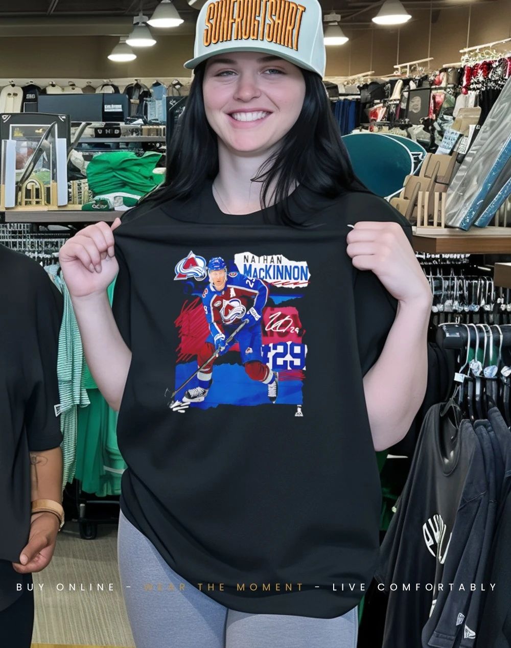 Nathan MacKinnon Colorado Avalanche Fresh Ice signature shirt
