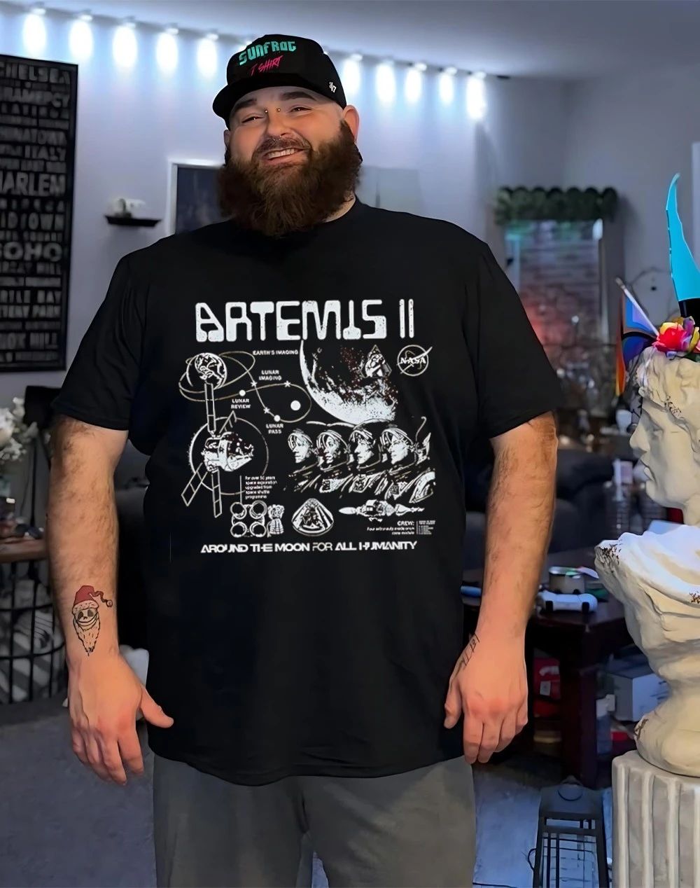 Artemis II Mission Around Moon for All Humanity shirt
