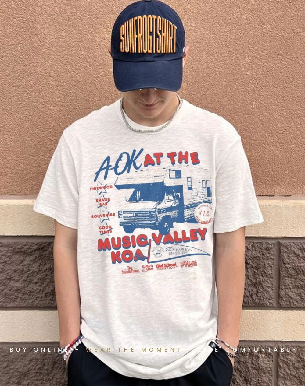 A-OK at the Music Valley KOA firewood snack bar souvenirs good times shirt