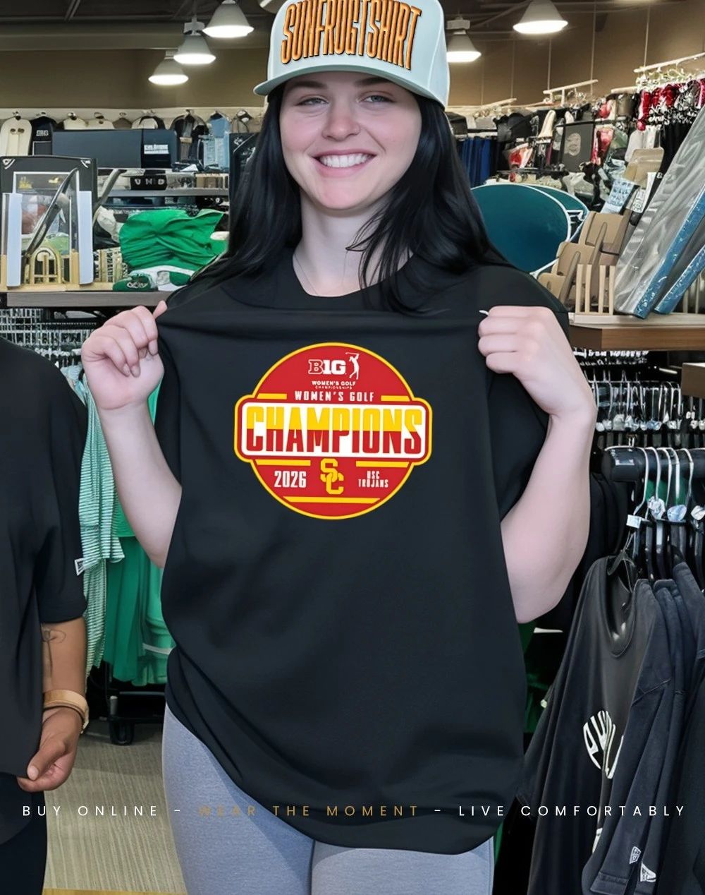 USC Trojans 2026 Big Ten Women’s Golf Tournament Champions Locker Room shirt