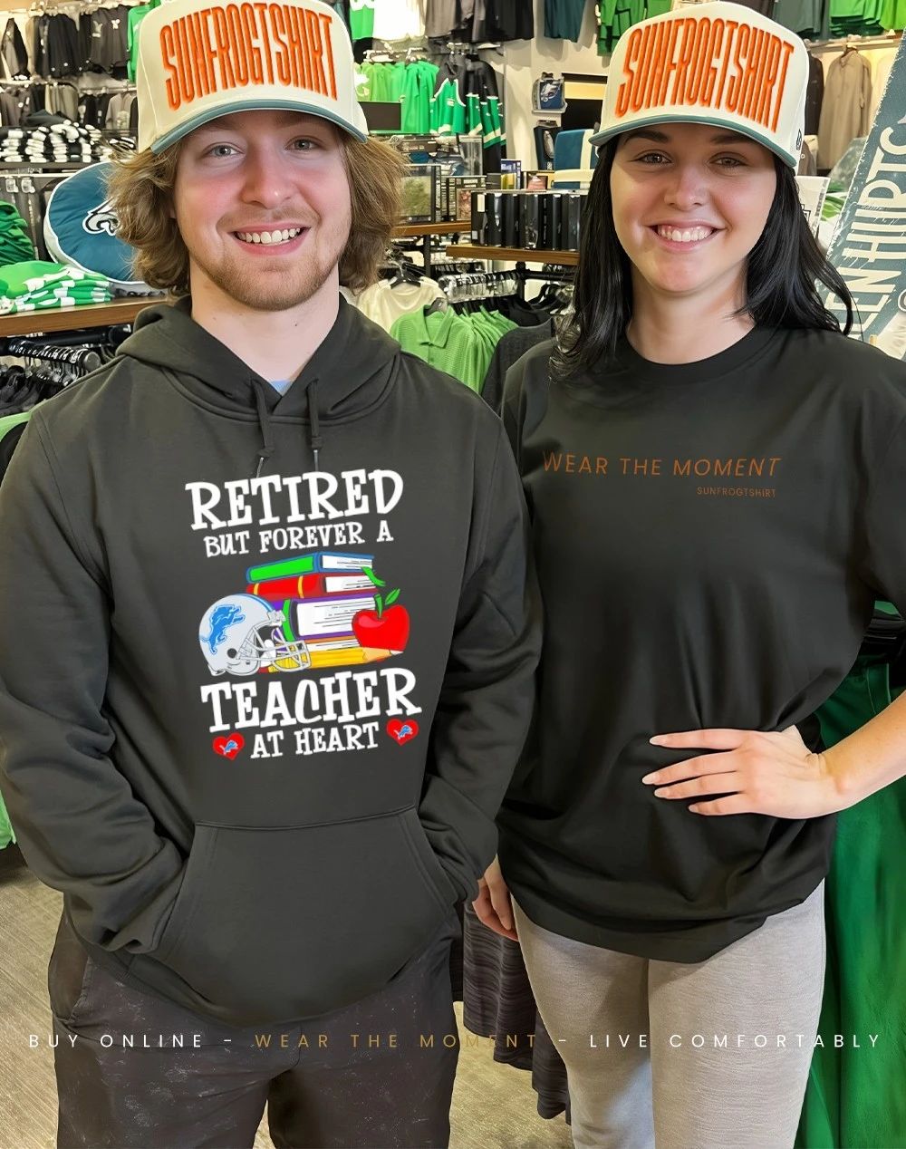 Detroit Lions Retired But Forever a Teacher At Heart shirt