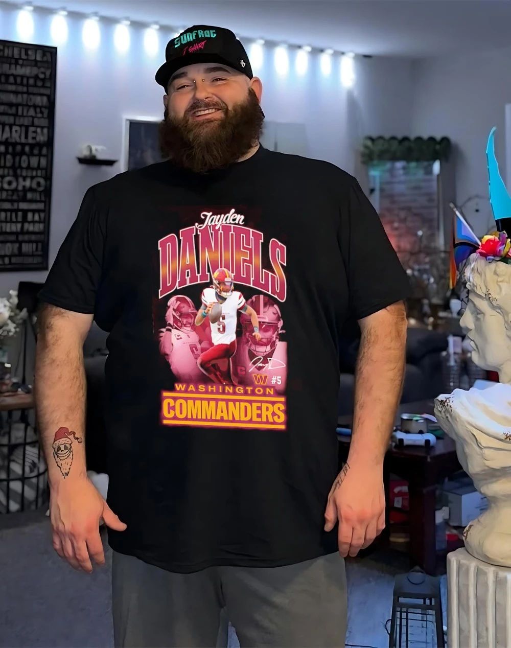 Washington Commanders Jayden Daniels Triple Pic shirt