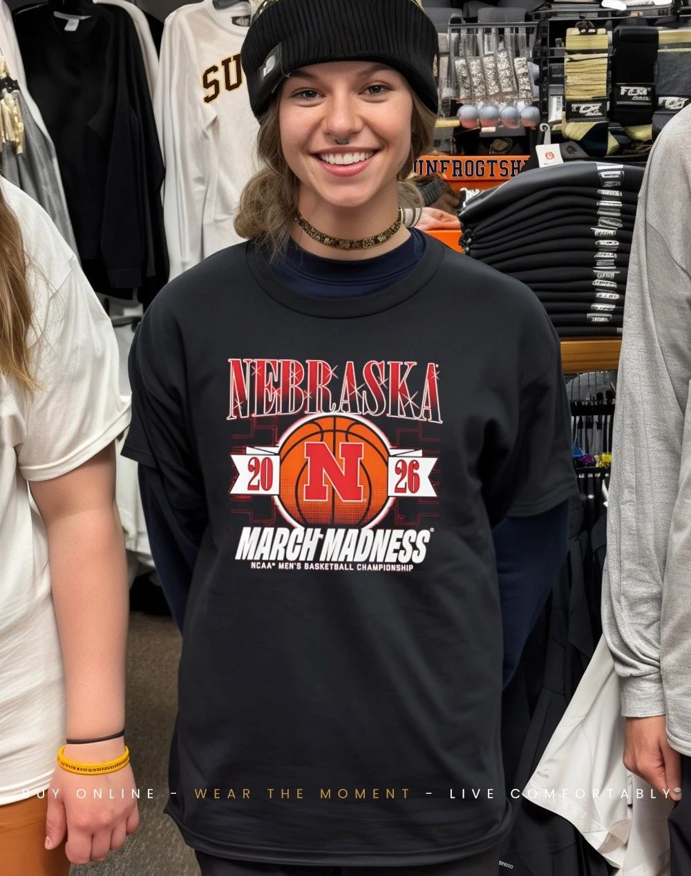 Nebraska Cornhuskers MBB 2026 March Madness logo shirt