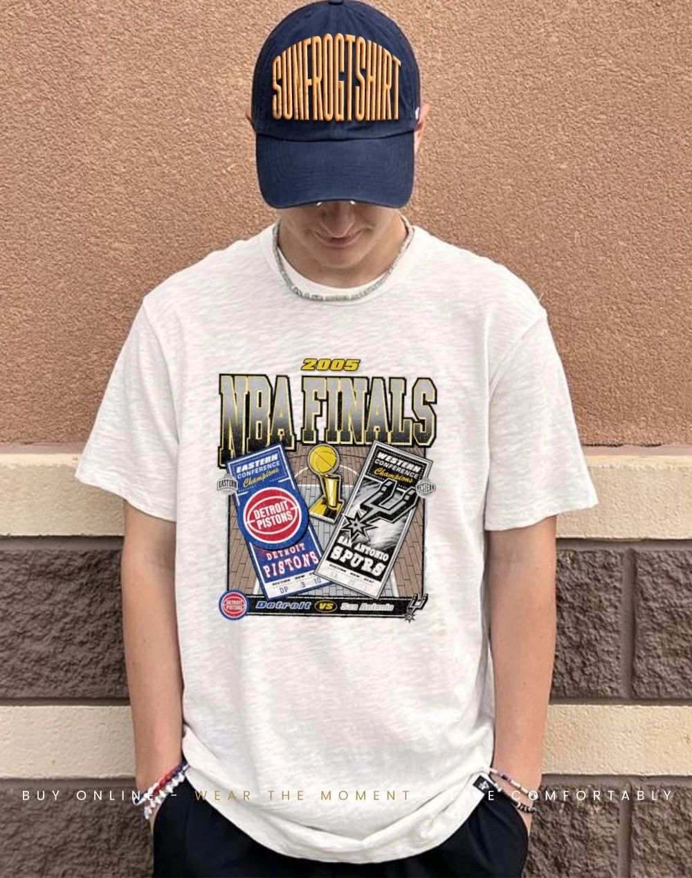 Detroit Pistons Vs San Antonio Spurs Nba Finals Dueling Court Matchup Shirt