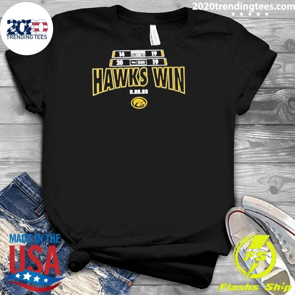 Iowa Hawkeyes Hawks Win Score 2026 Shirt