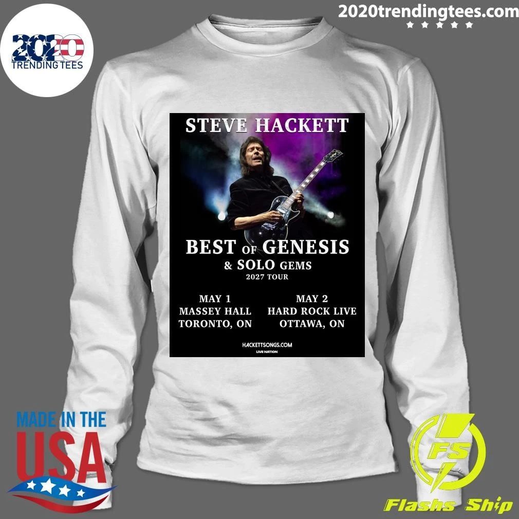 Steve Hackett’s Best Of Genesis & Solo Gems Tour comes to Toronto and Ottawa May 1-2, 2027 Shirt