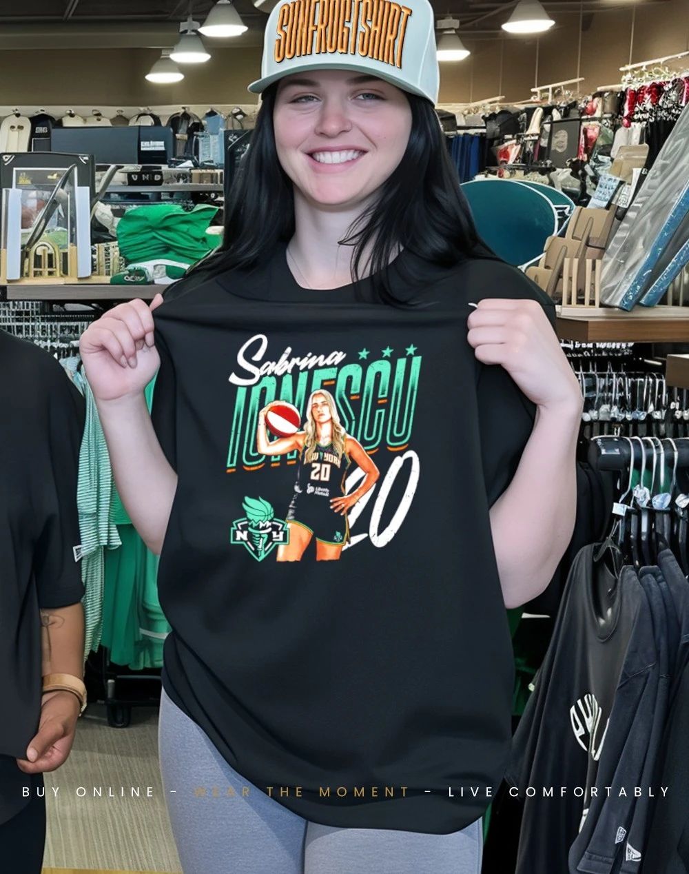 Sabrina Ionescu New York Liberty Player Pose shirt