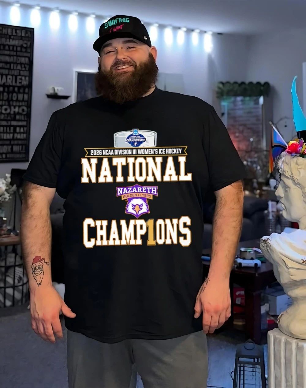 Nazareth Golden Flyers 2026 NCAA DIII Women’s Ice Hockey National Champions Locker Room shirt