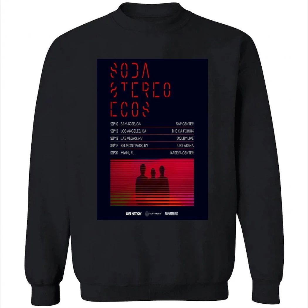 Soda Stereo Tour 2026 Poster Shirt