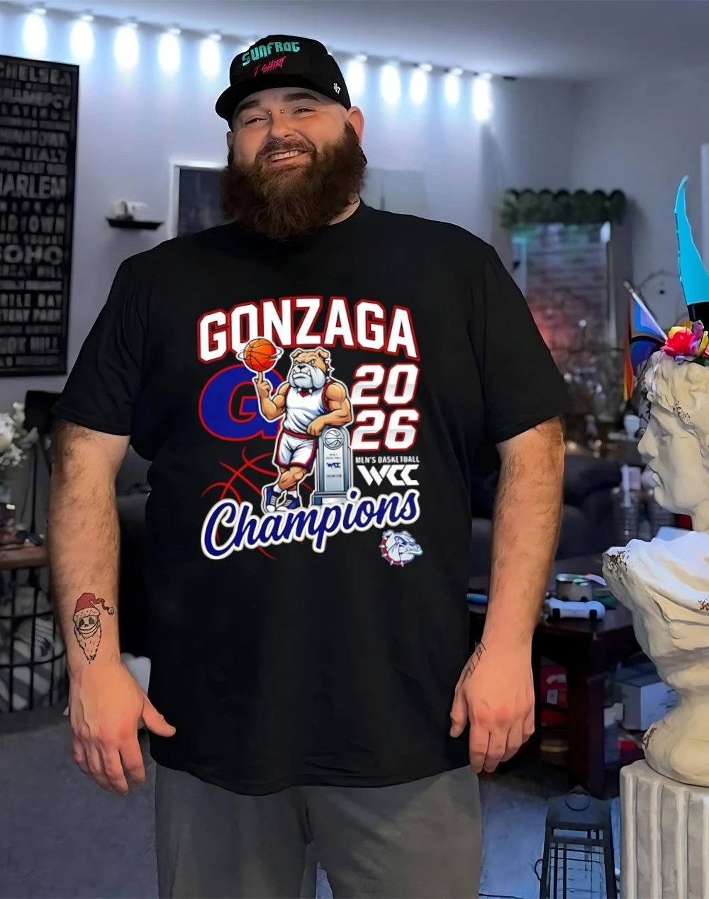 Gonzaga Bulldogs WCC Men’s Basketball Champions 2026 classic mascot shirt