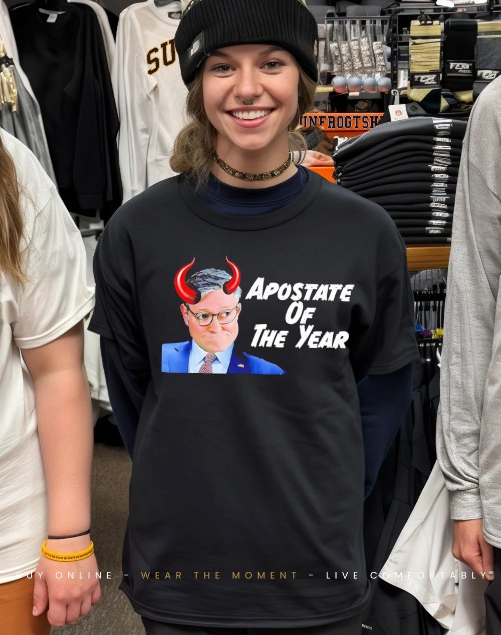 Mike Johnson devil apostate of the year shirt