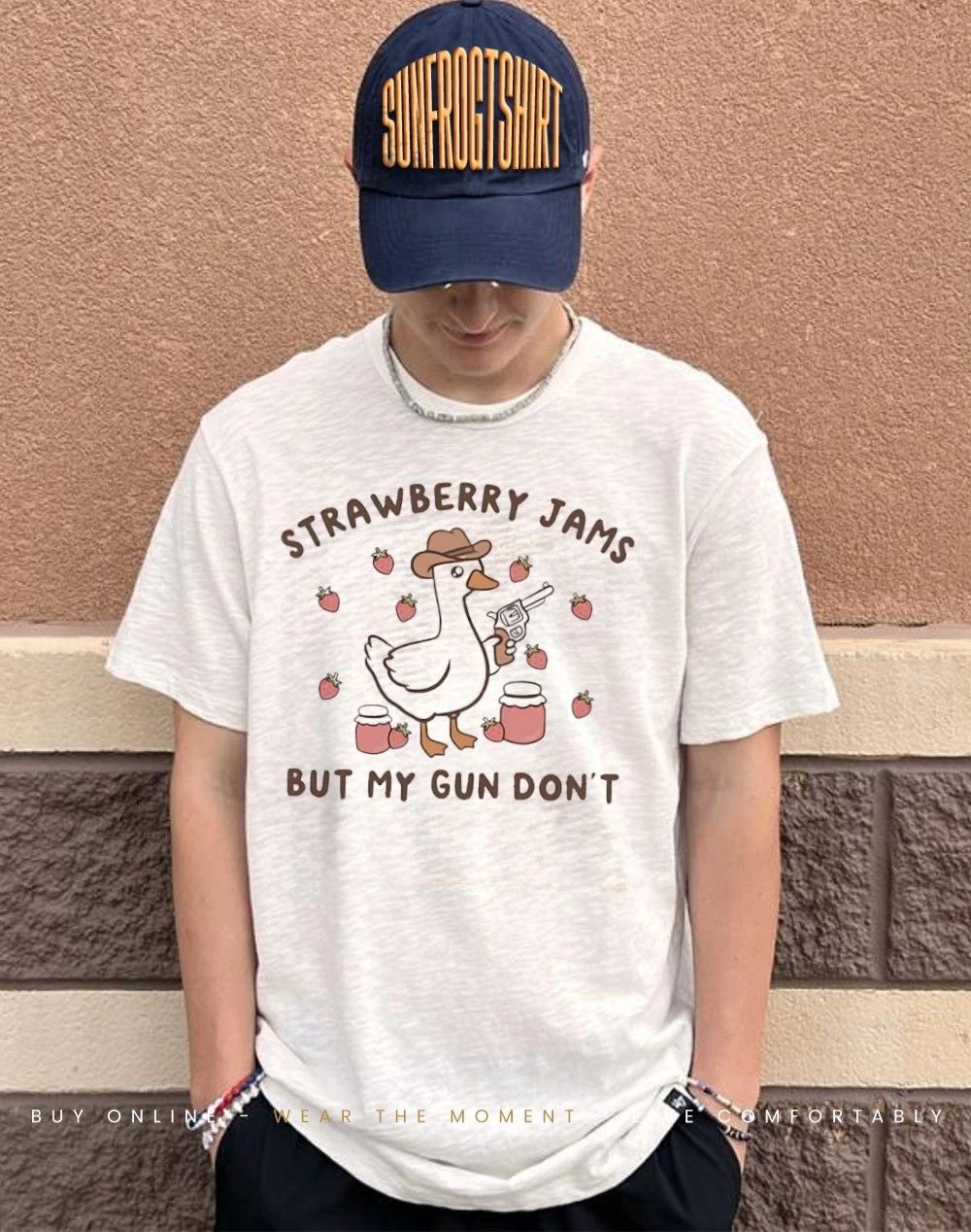 Silly Goose Strawberry Jams But My Gun Don’t shirt