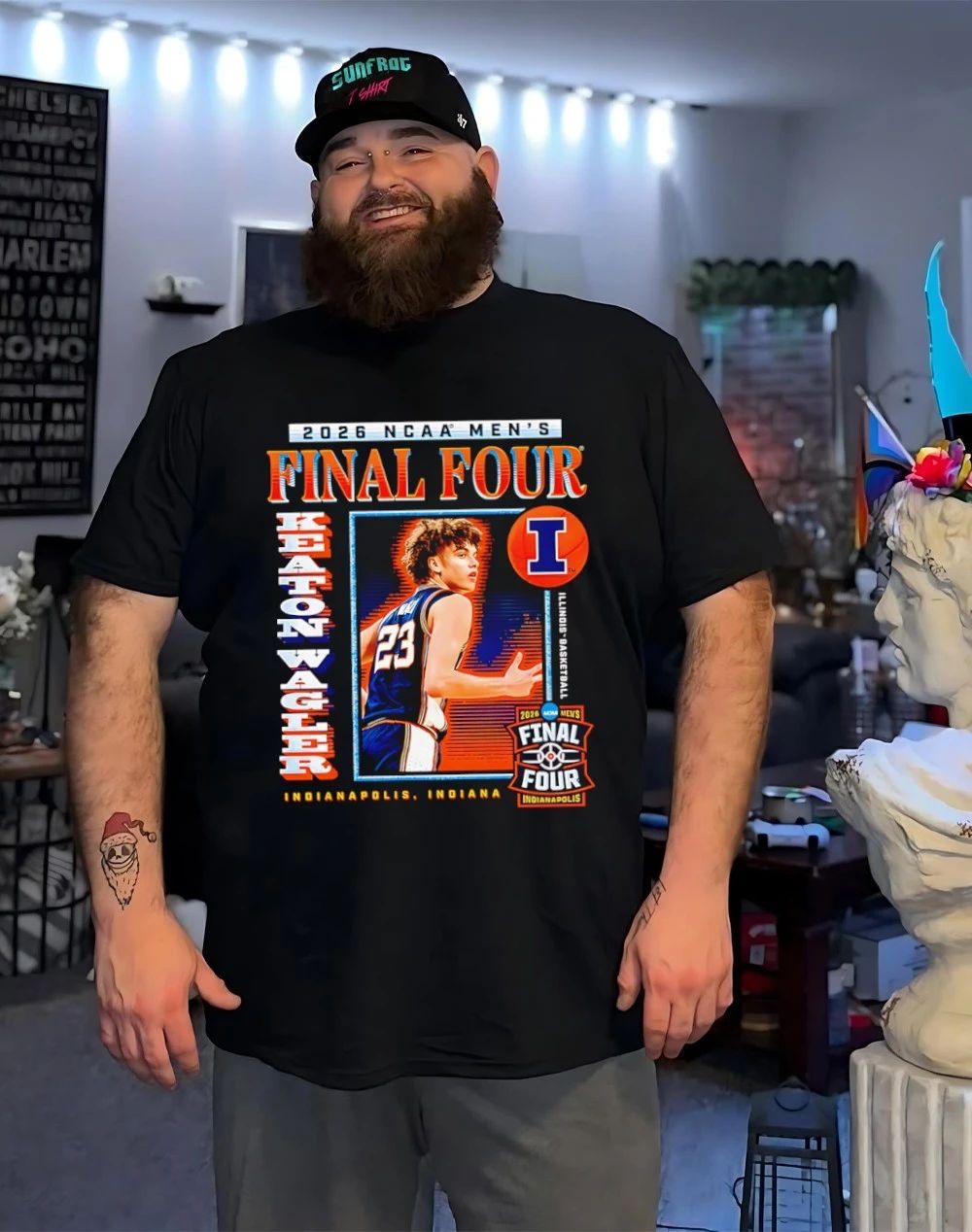 Keaton Wagler Illinois Men’s Basketball March Madness 2026 Final Four graphic shirt