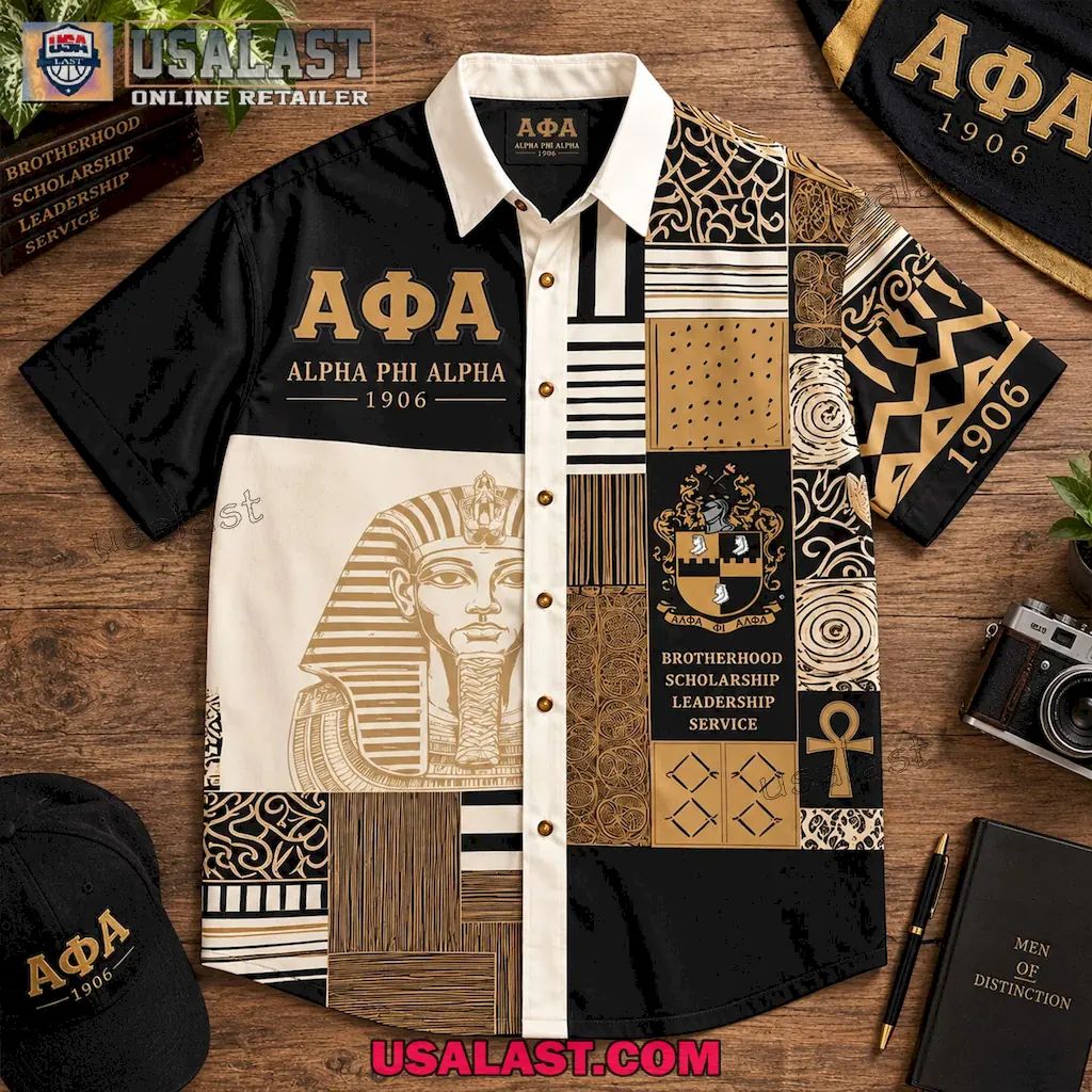 Alpha Phi Alpha 1906 Fraternity Patchwork Hawaiian Shirt