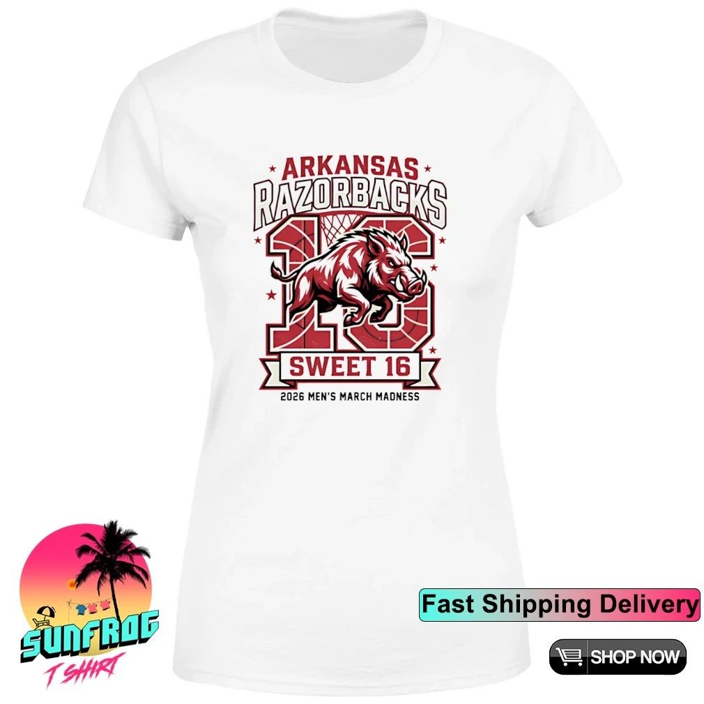 Arkansas Razorbacks Sweet 16 2026 Men’s March Madness mascot shirt