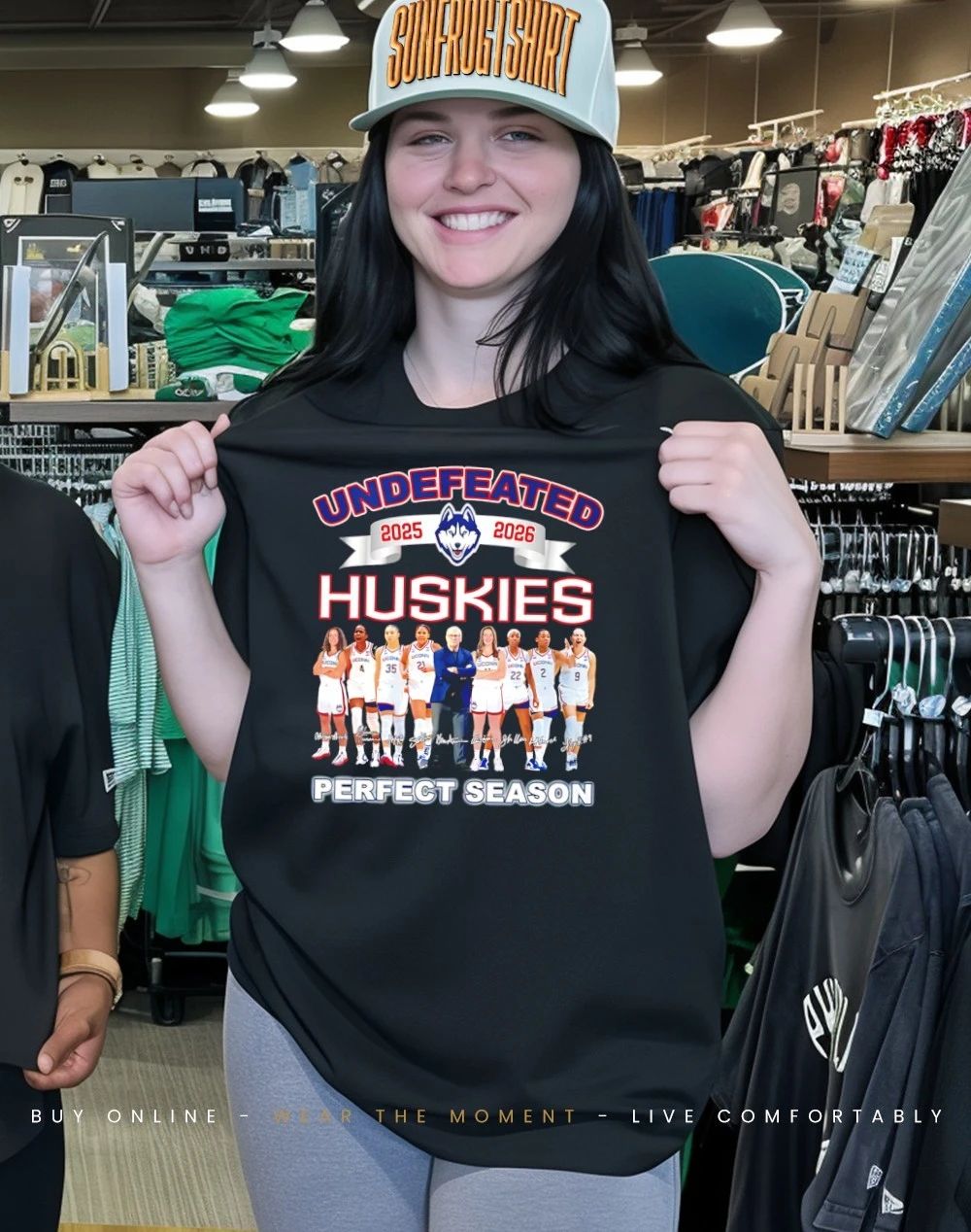Uconn Huskies Perfect Season 2025 2026 signatures shirt