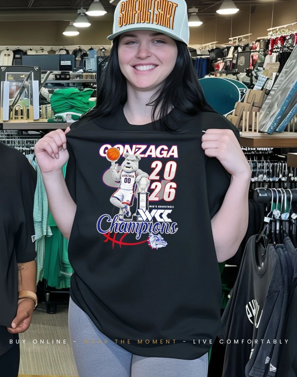 Gonzaga Bulldogs 2026 WCC Men’s Basketball Champions mascot shirt
