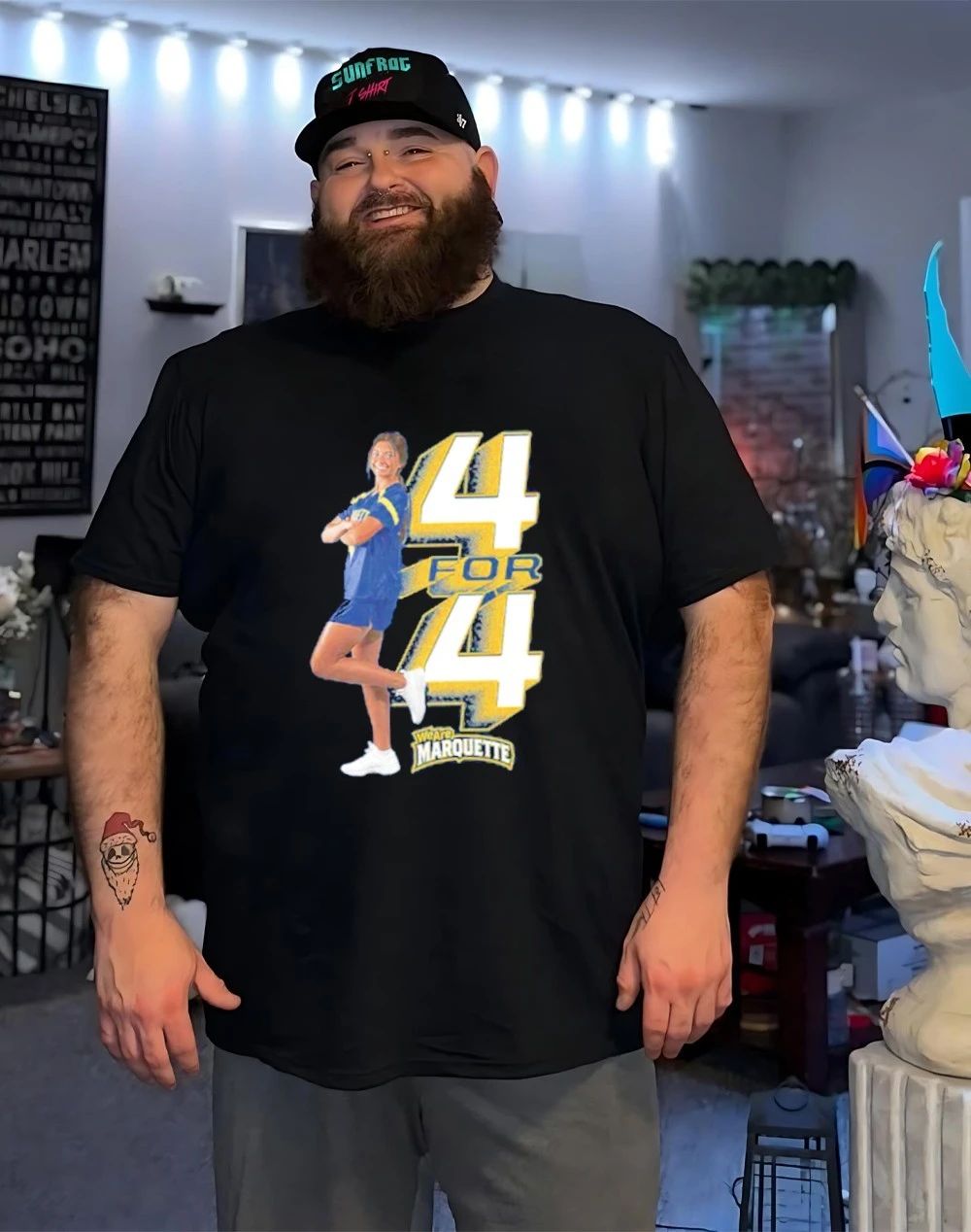 Dani Serrano we are Marquette 4 for 4 shirt