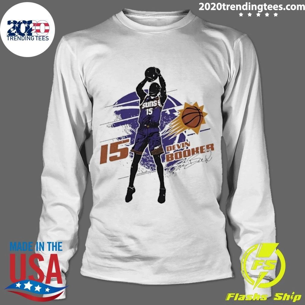 Devin Booker Phoenix Suns Player Silhouette Signature Shirt