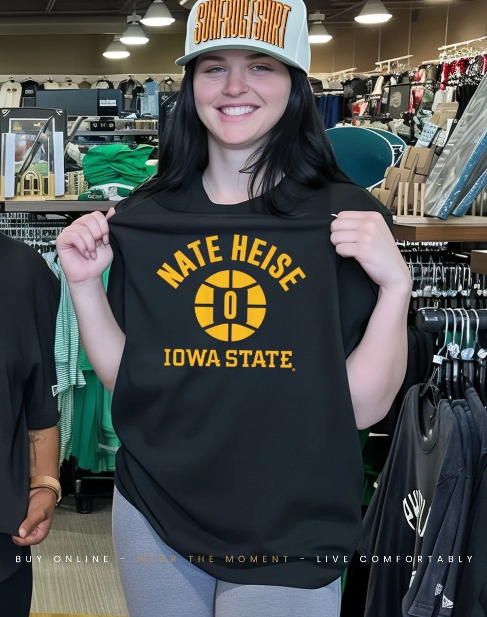 Iowa State Basketball Nate Heise Name Number Ball shirt