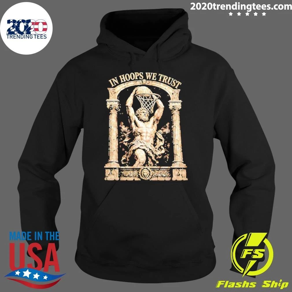In Hoops We Trust Greek Statue Basketball Shirt