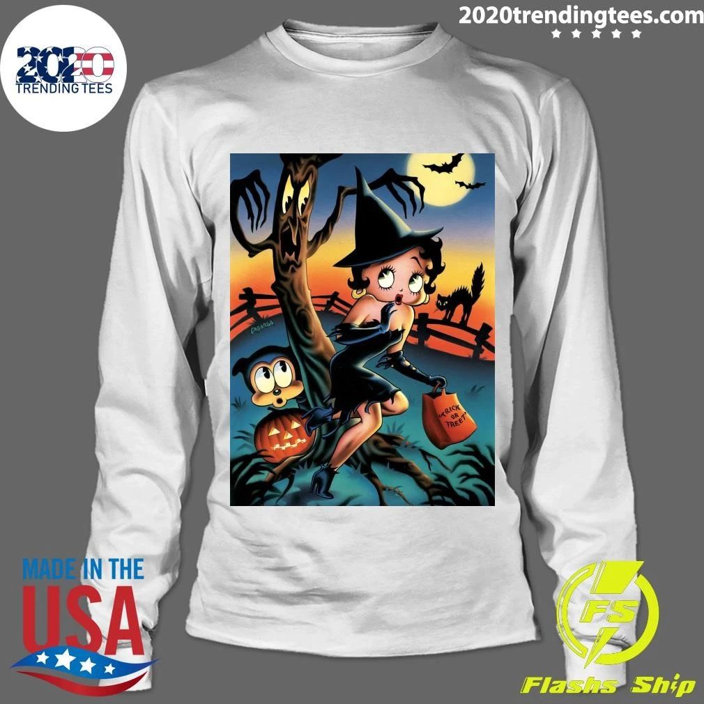 Betty Boop Trick or Treat Halloween Shirt