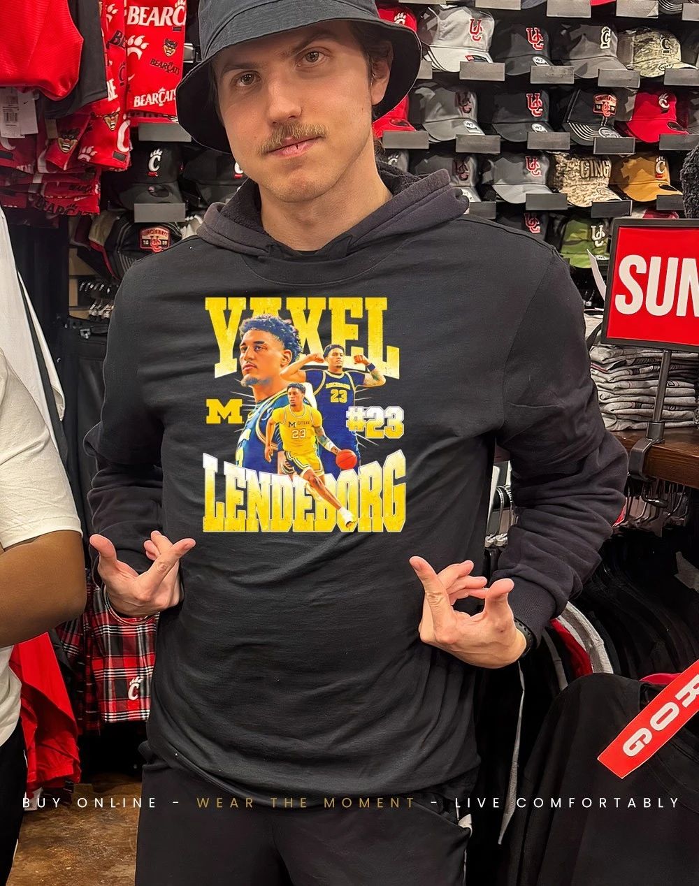 Yaxel Lendeborg 23 Michigan Wolverines men’s basketball Champions shirt