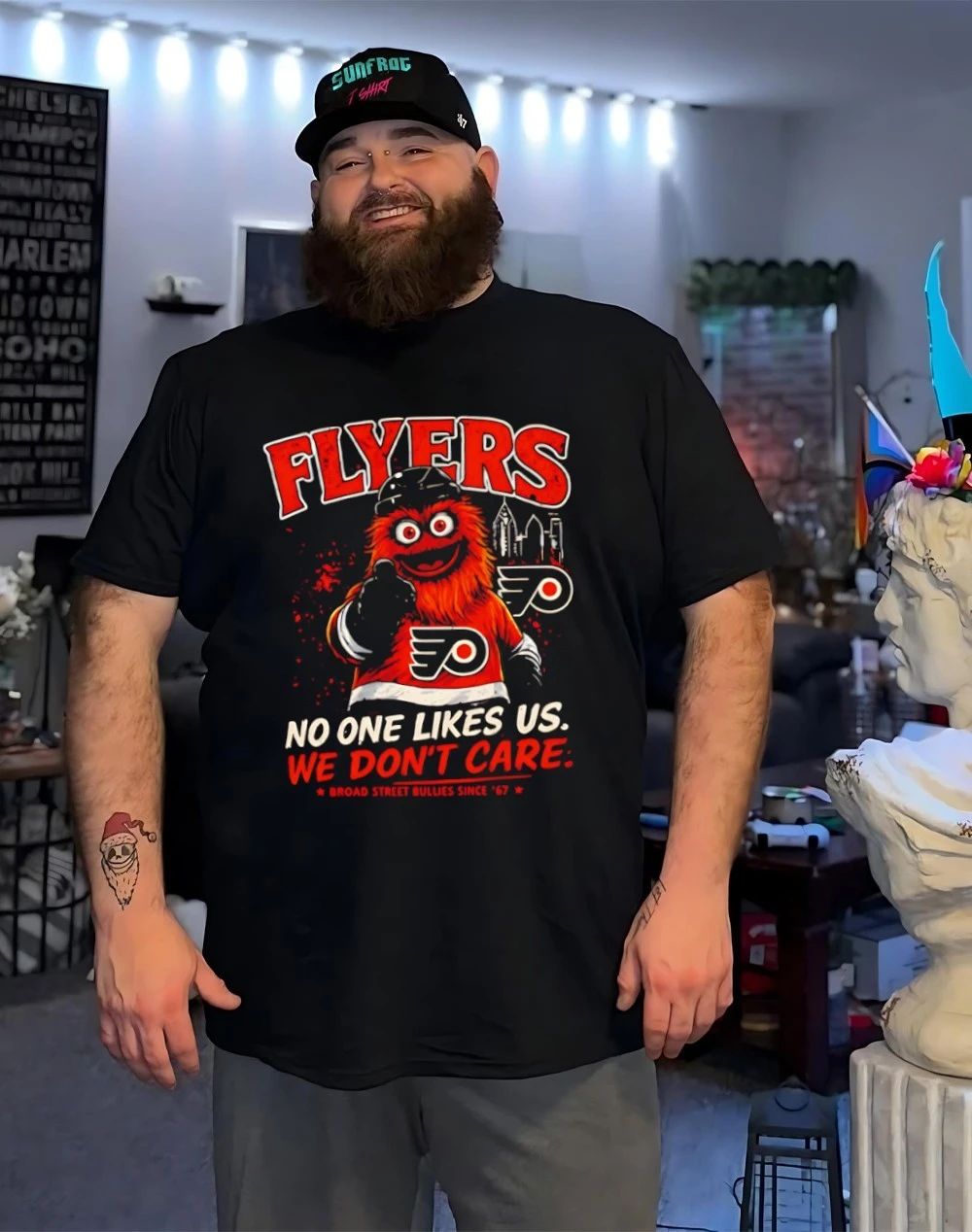 Philadelphia Flyers No One Likes Us We Don’t Care mascot shirt