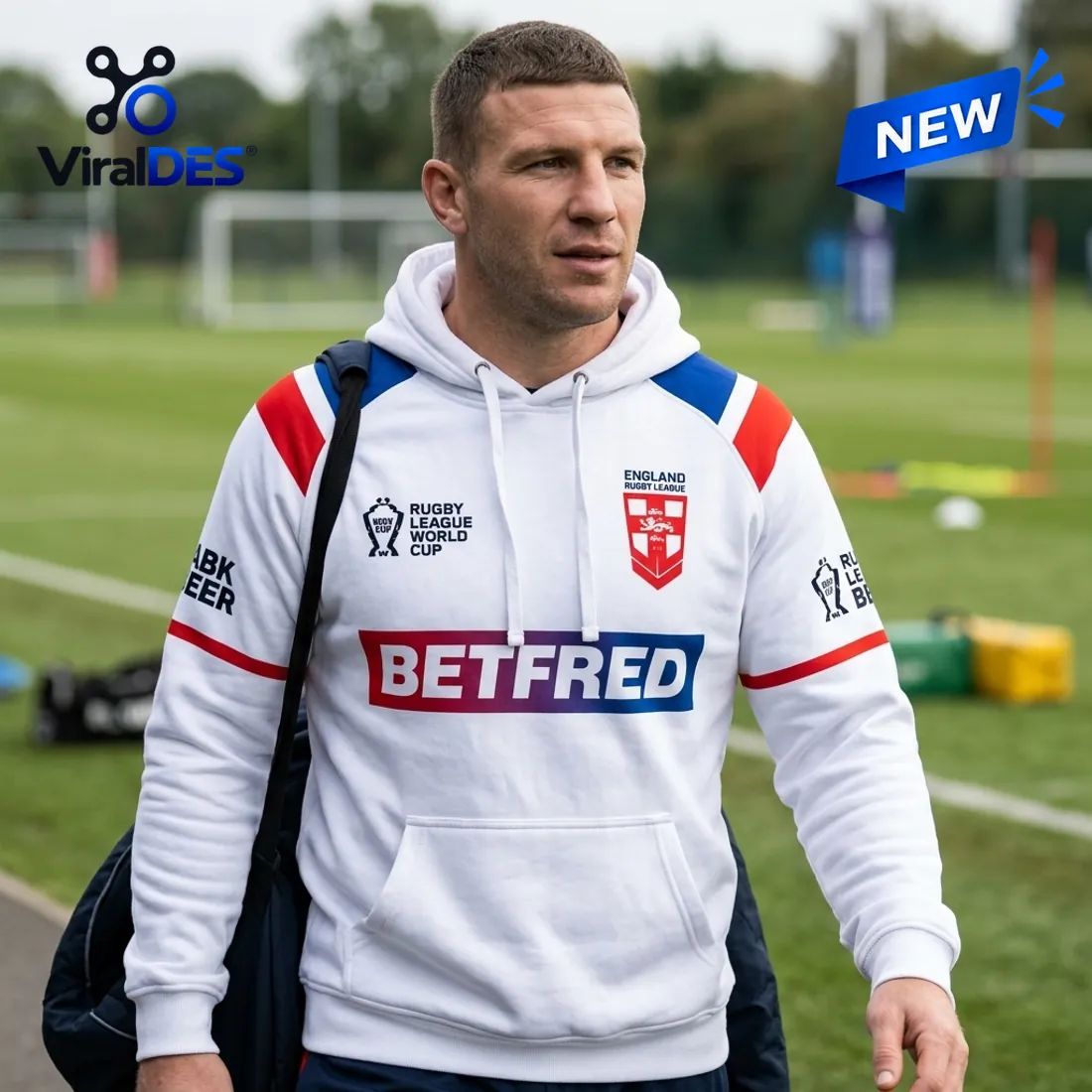 England Rugby World Cup 2026 White Hoodie
