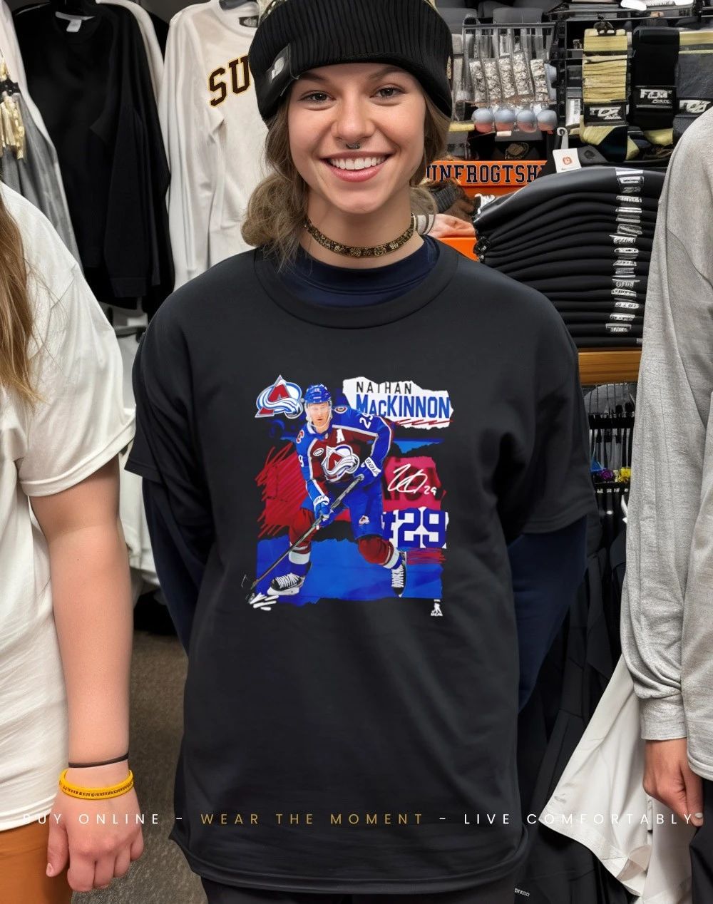 Colorado Avalanche Nathan MacKinnon Fresh Ice signature shirt