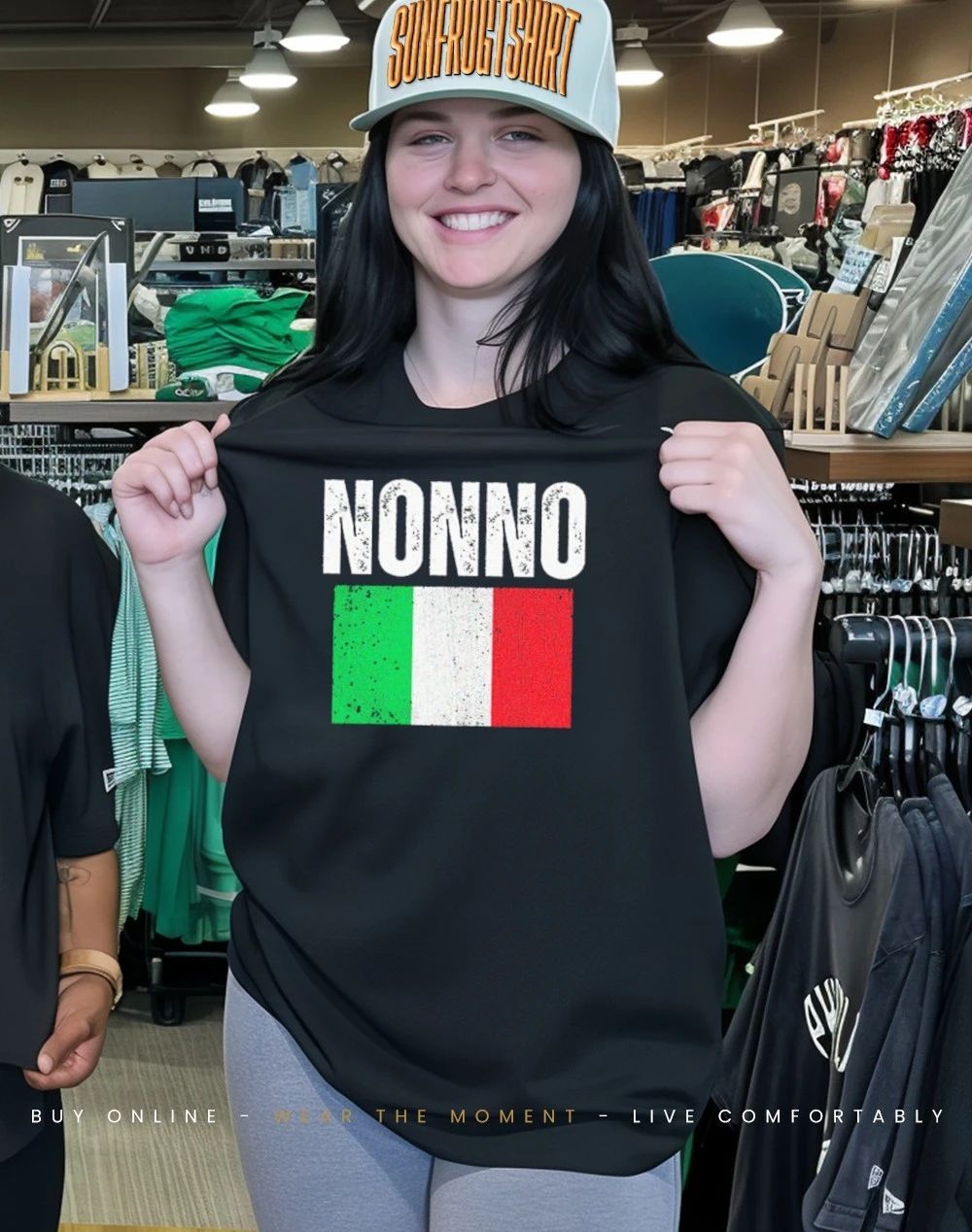 Nonno Italian flag shirt