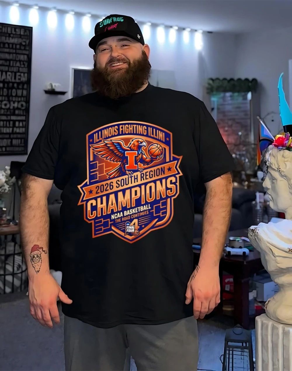 Illinois Fighting Illini 2026 South Region Champions The Road Continues shirt